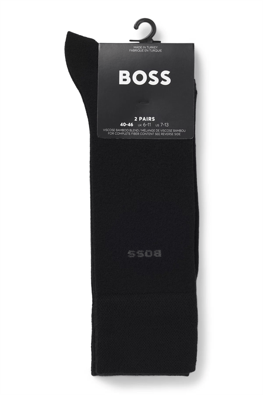 Boss Erkek 2li Çorap Siyah