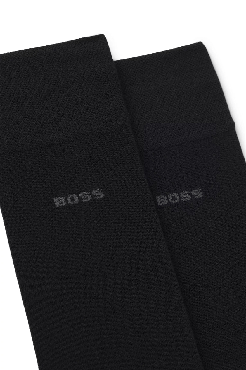Boss Erkek 2li Çorap Siyah