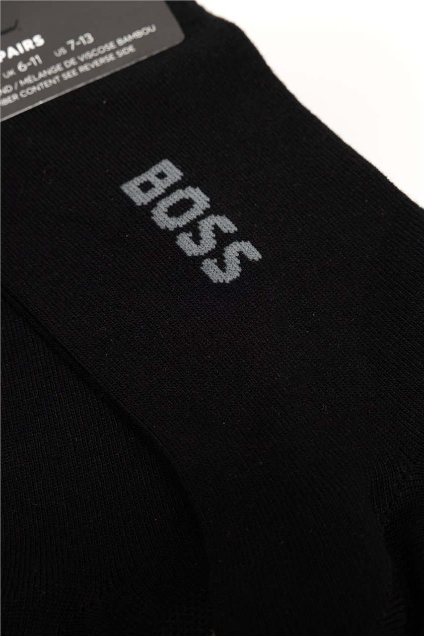 Boss Erkek 2li Çorap Siyah