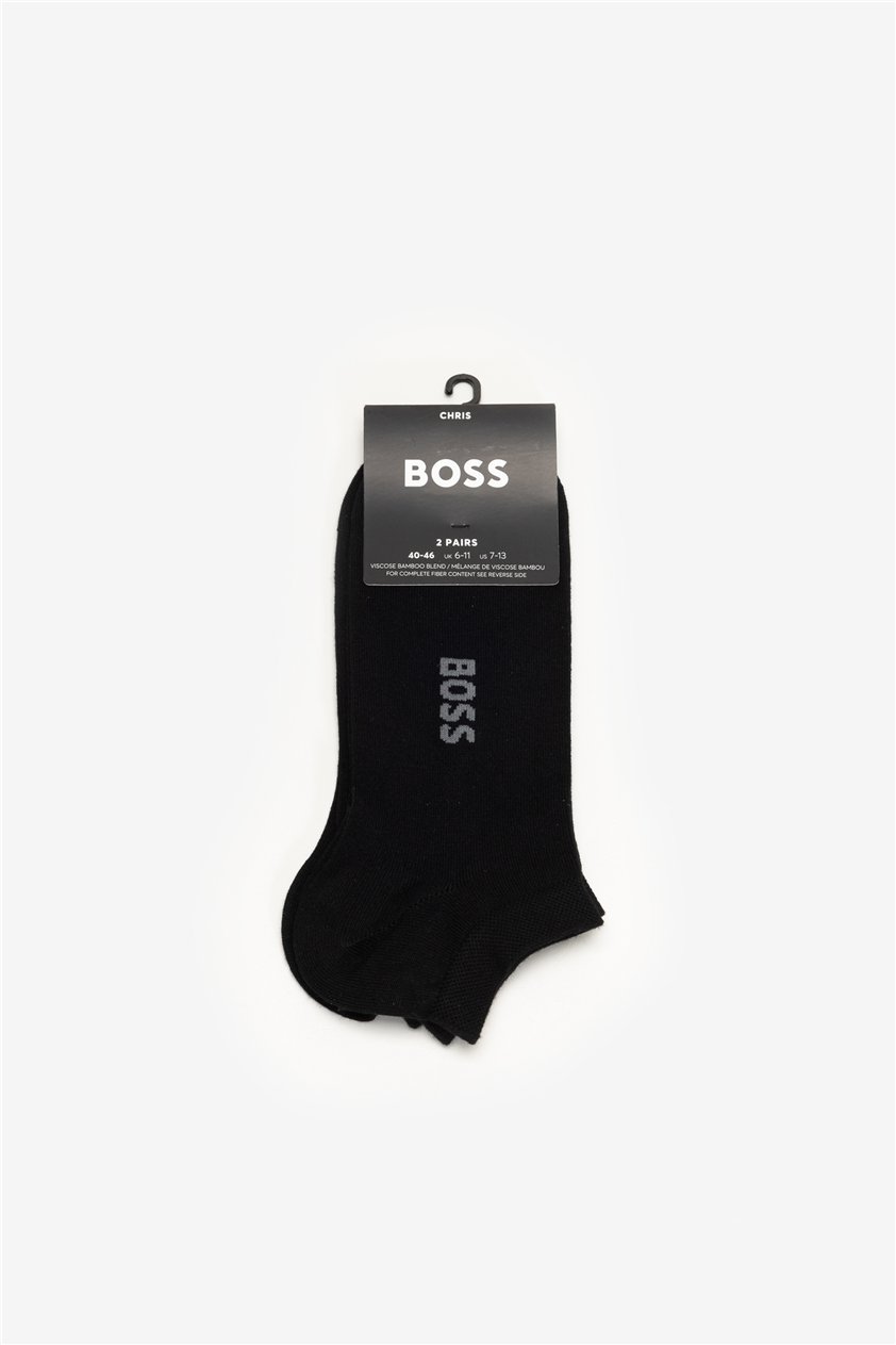 Boss Erkek 2li Çorap Siyah