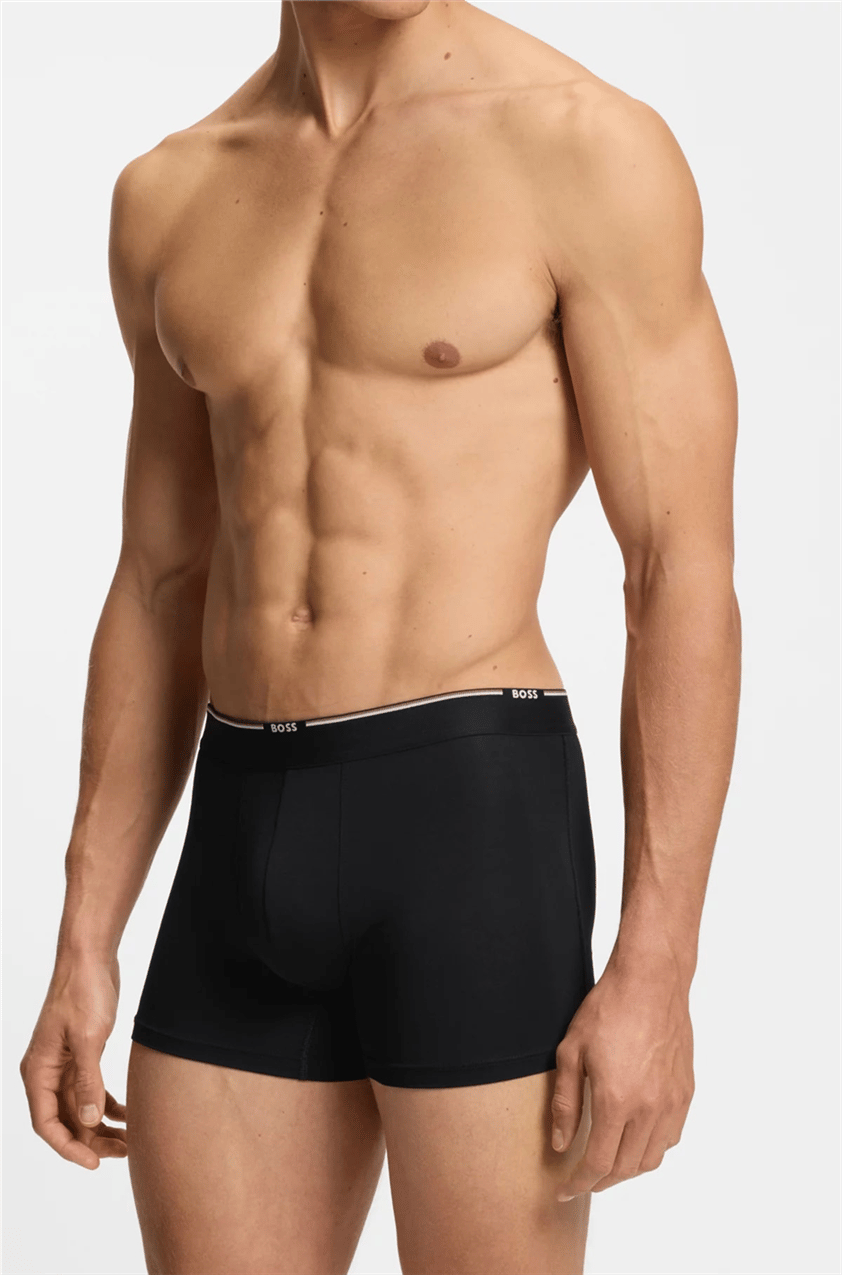 Boss Erkek 3lü Boxer Siyah