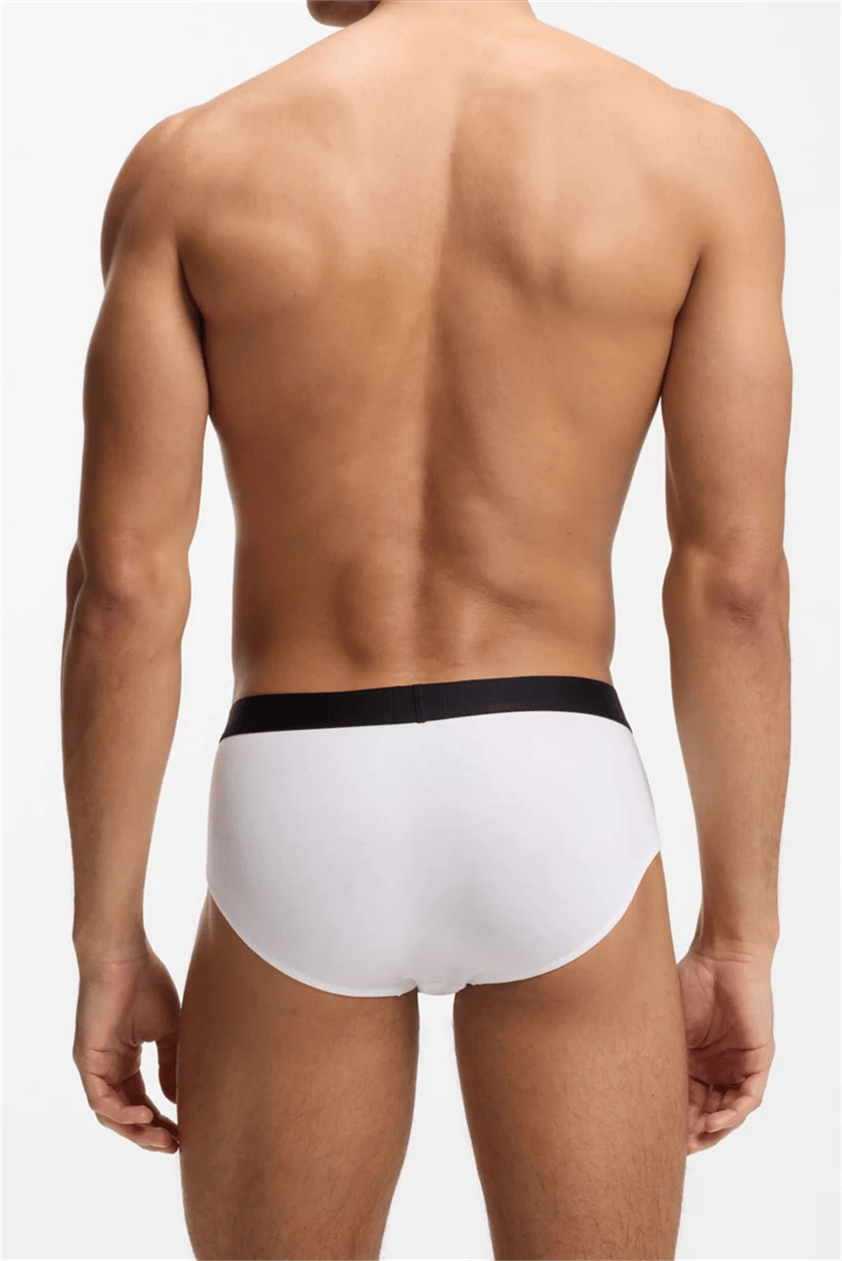 BOSS Hipbr 3P Boss One Erkek 3lü Boxer Beyaz