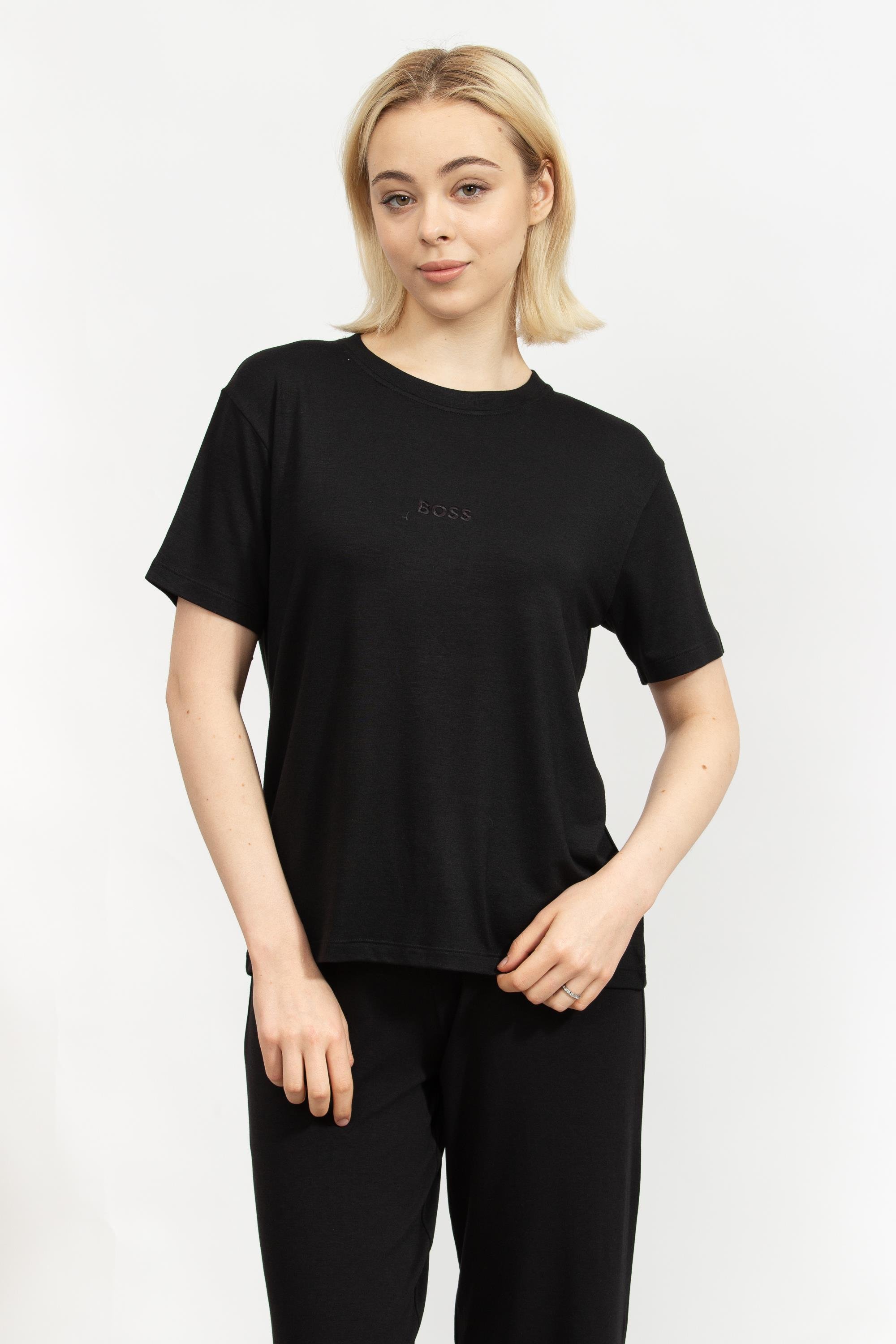 Boss Kadın Bisiklet Yaka T-Shirt