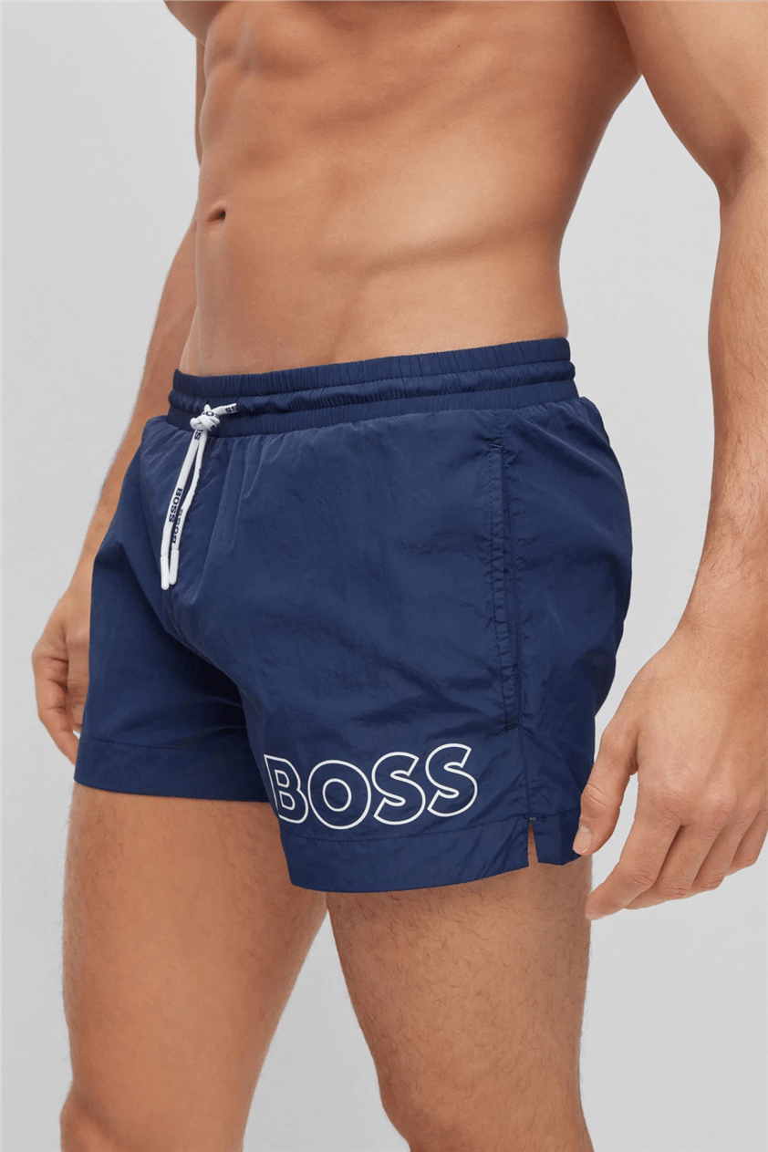 Boss Mooneye Erkek Şort Mayo Lacivert