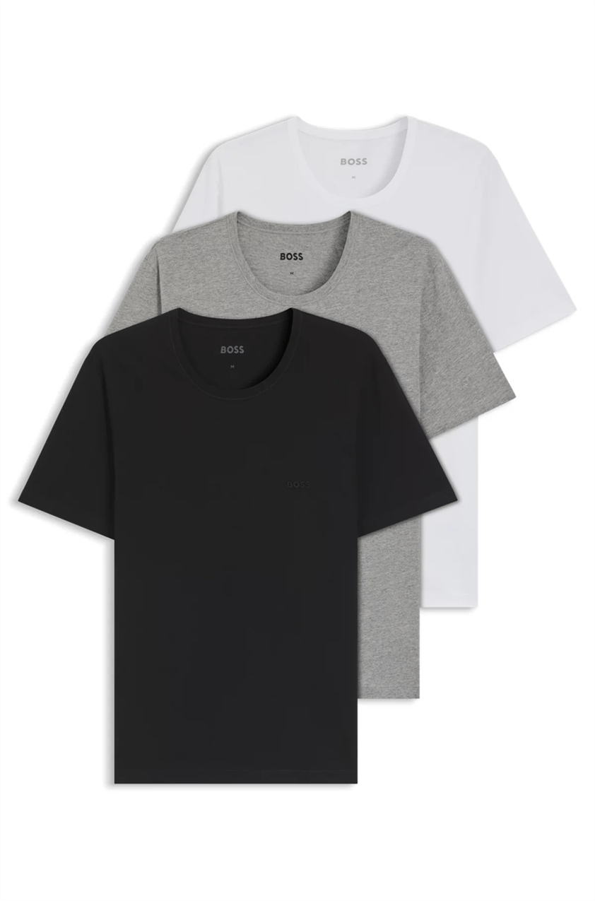 BOSS T-Shirt Rn 3P Classic Erkek 3lü Atlet Çok Renkli