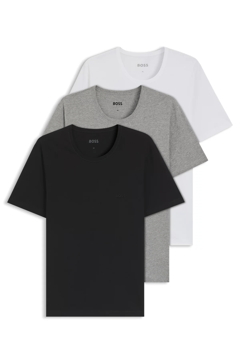 BOSS T-Shirt Rn 3P Classic Erkek 3lü Atlet Çok Renkli