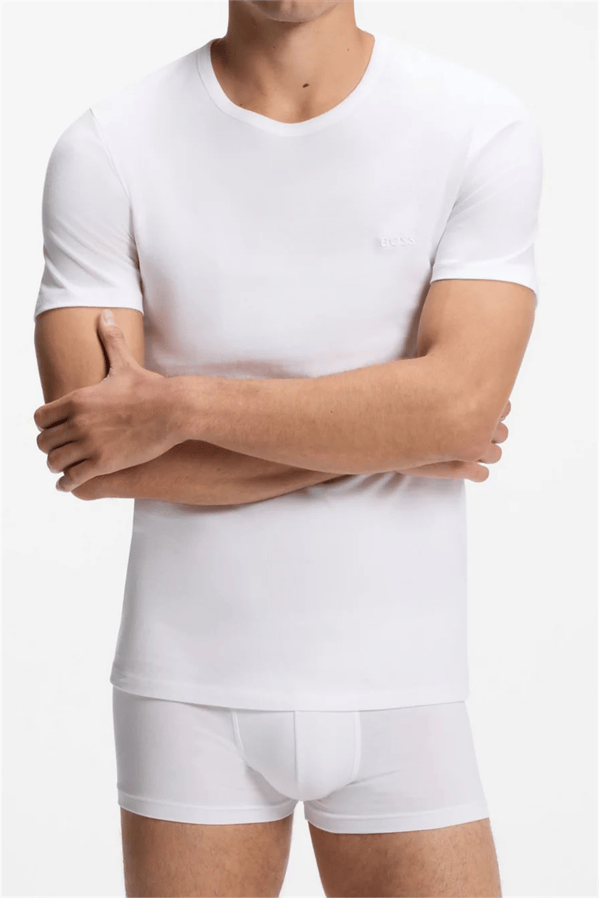 BOSS T-Shirt Rn 3P Classic Erkek 3lü Atlet Çok Renkli
