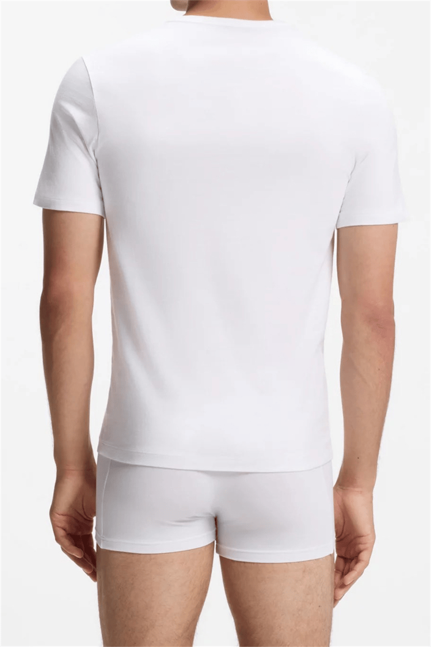 BOSS T-Shirt Rn 3P Classic Erkek 3lü Atlet Beyaz