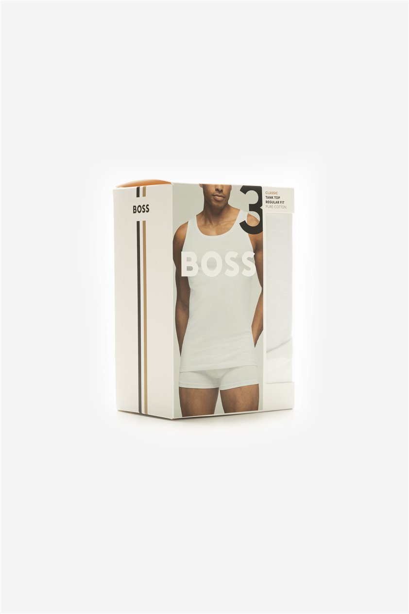 Boss TankTop 3P Classic Erkek 3lü Atlet