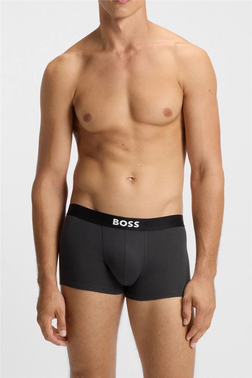 Boss Trunk 3P BOSS ONE Erkek 3lü Boxer Siyah