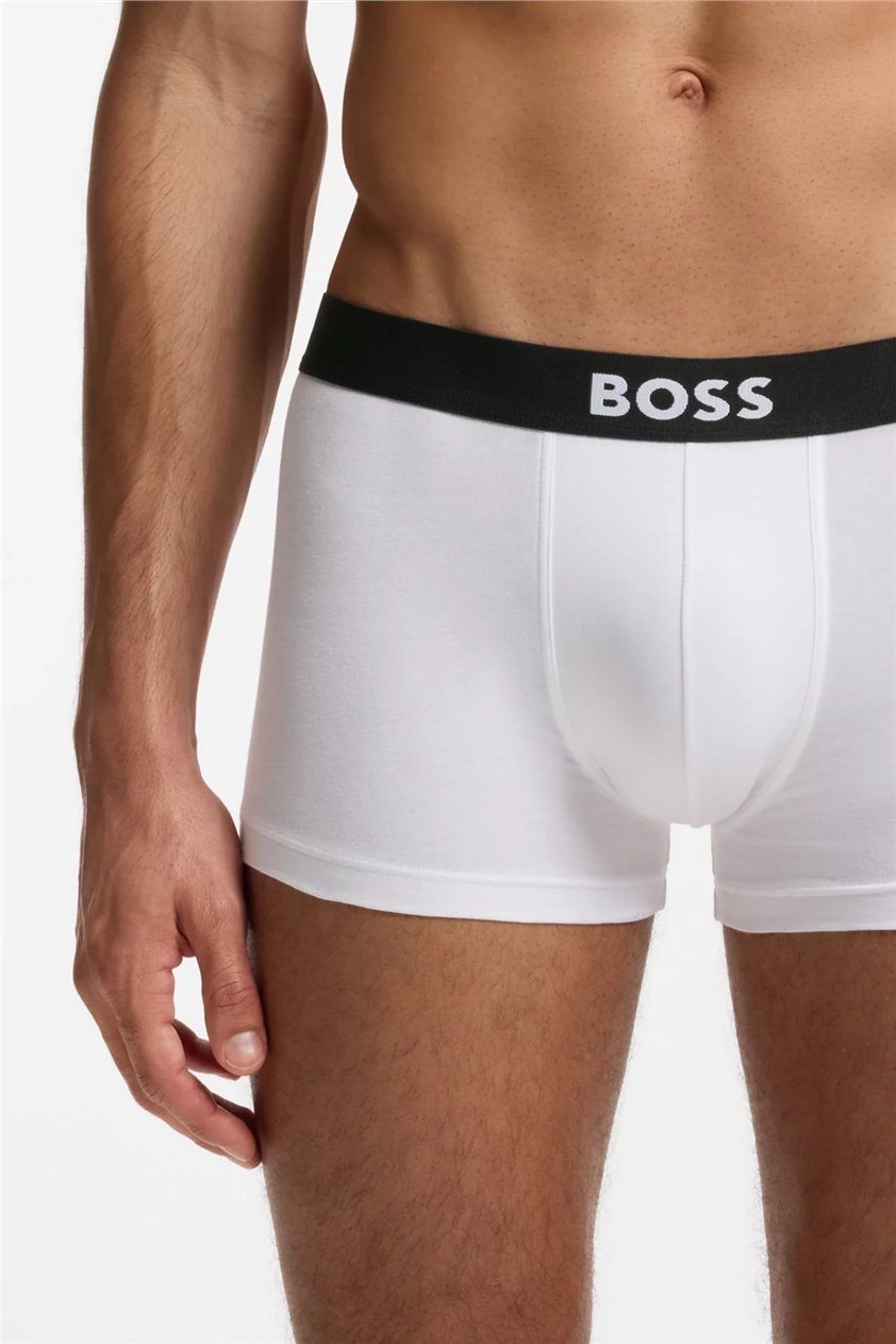 Boss Trunk 3P BOSS ONE Erkek 3lü Boxer Beyaz