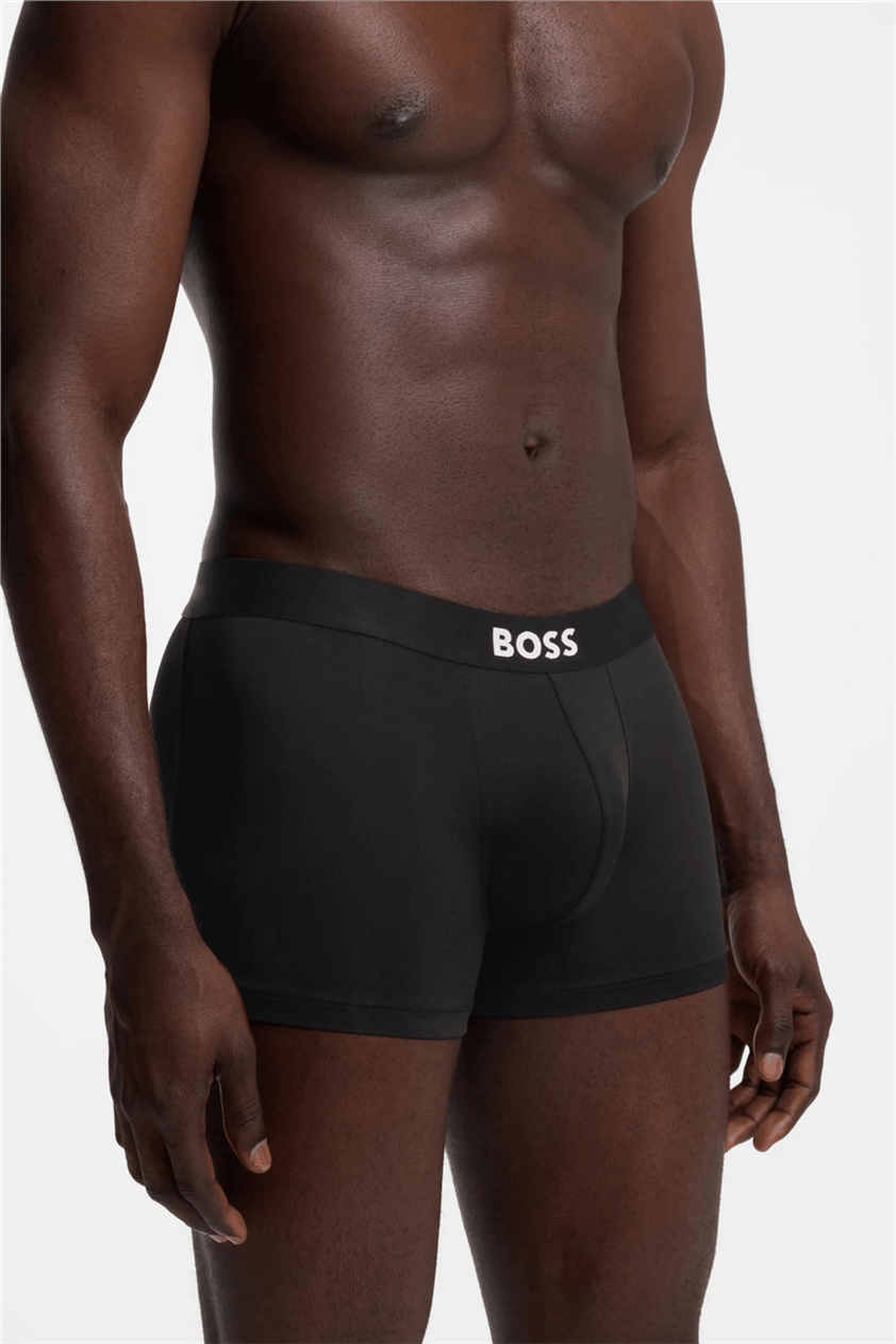 Boss Trunk 3P Micro One Erkek 3lü Boxer Siyah