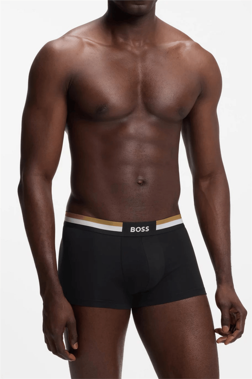 Boss Trunk 3P Motion Erkek 3lü Boxer Siyah