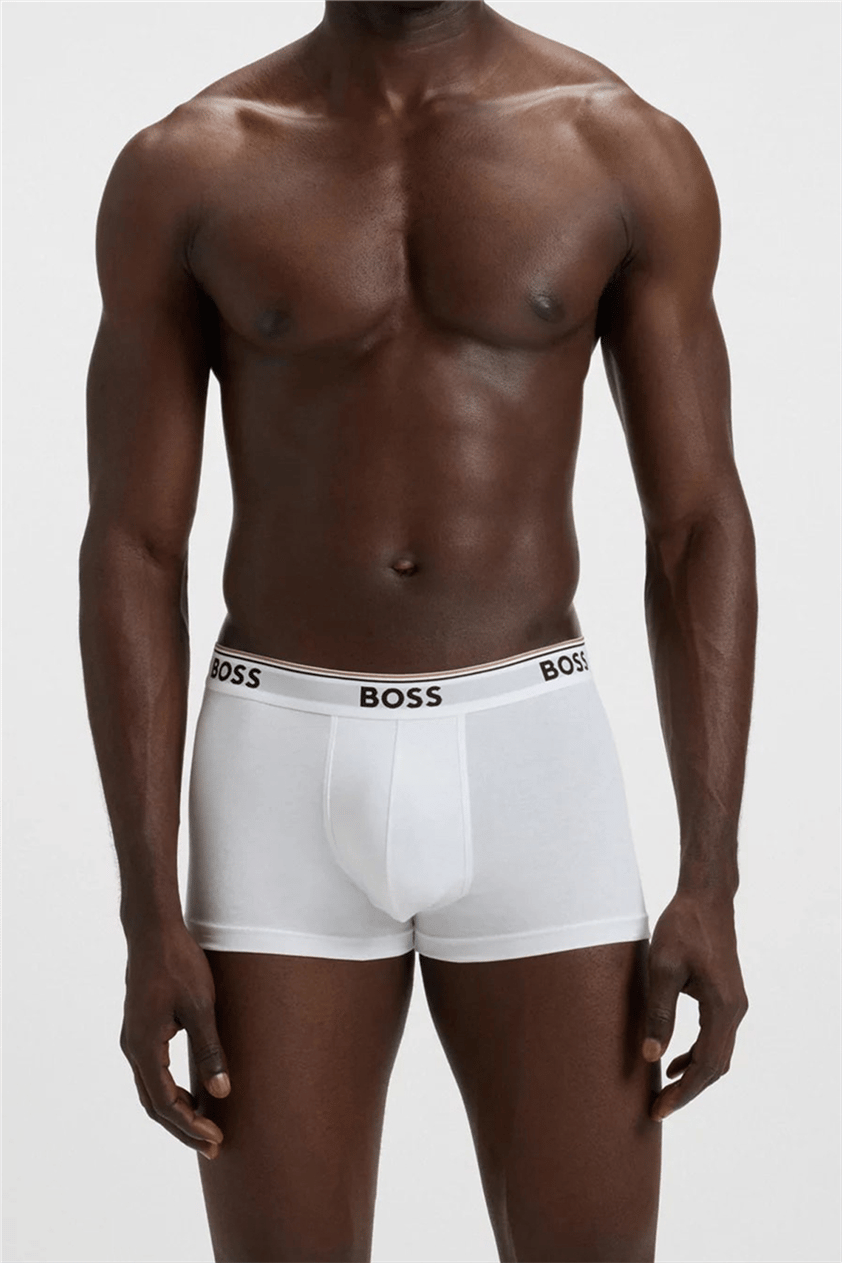 Boss Trunk 3P Power Erkek 3lü Boxer Beyaz