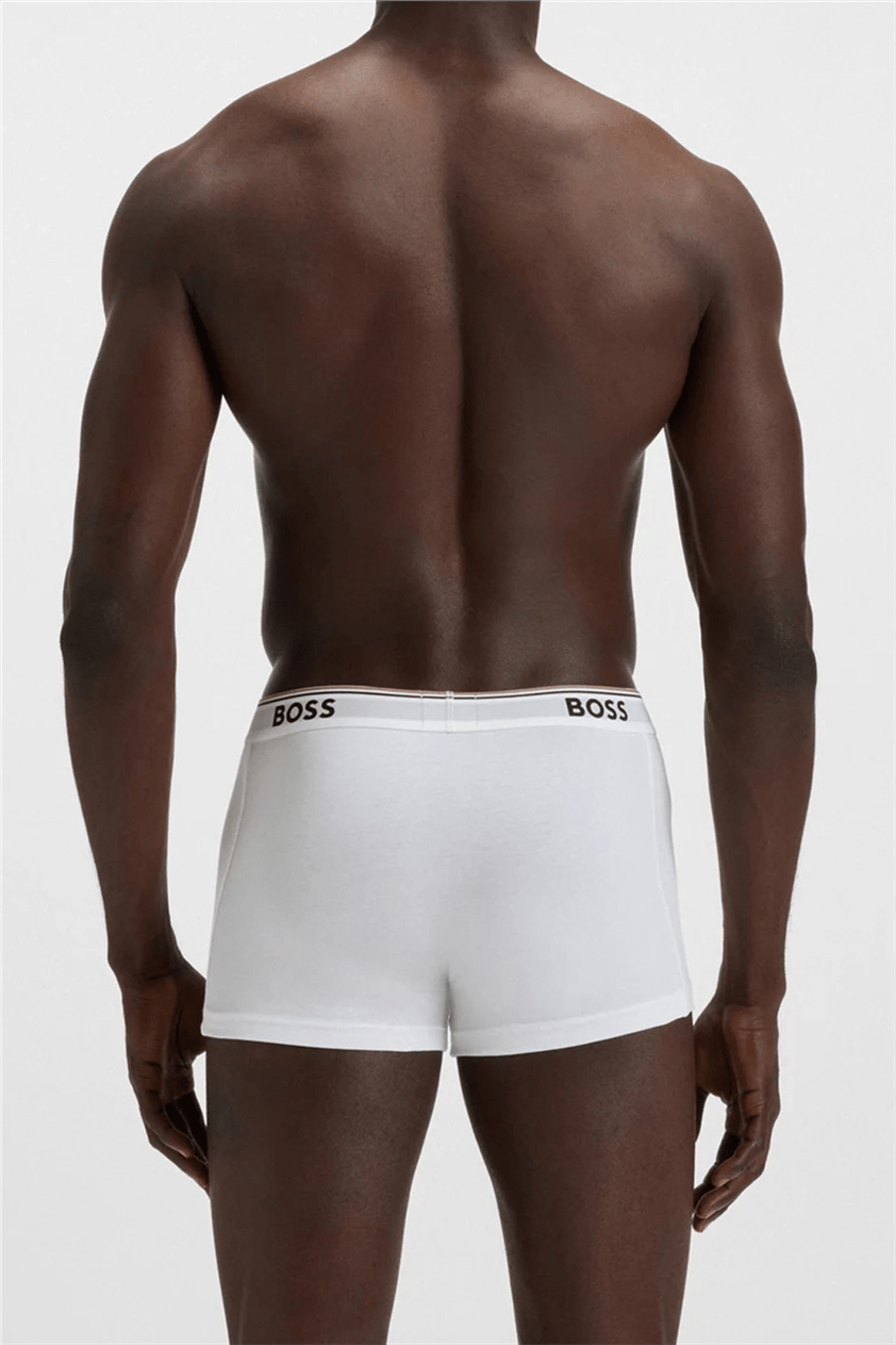 Boss Trunk 3P Power Erkek 3lü Boxer Beyaz