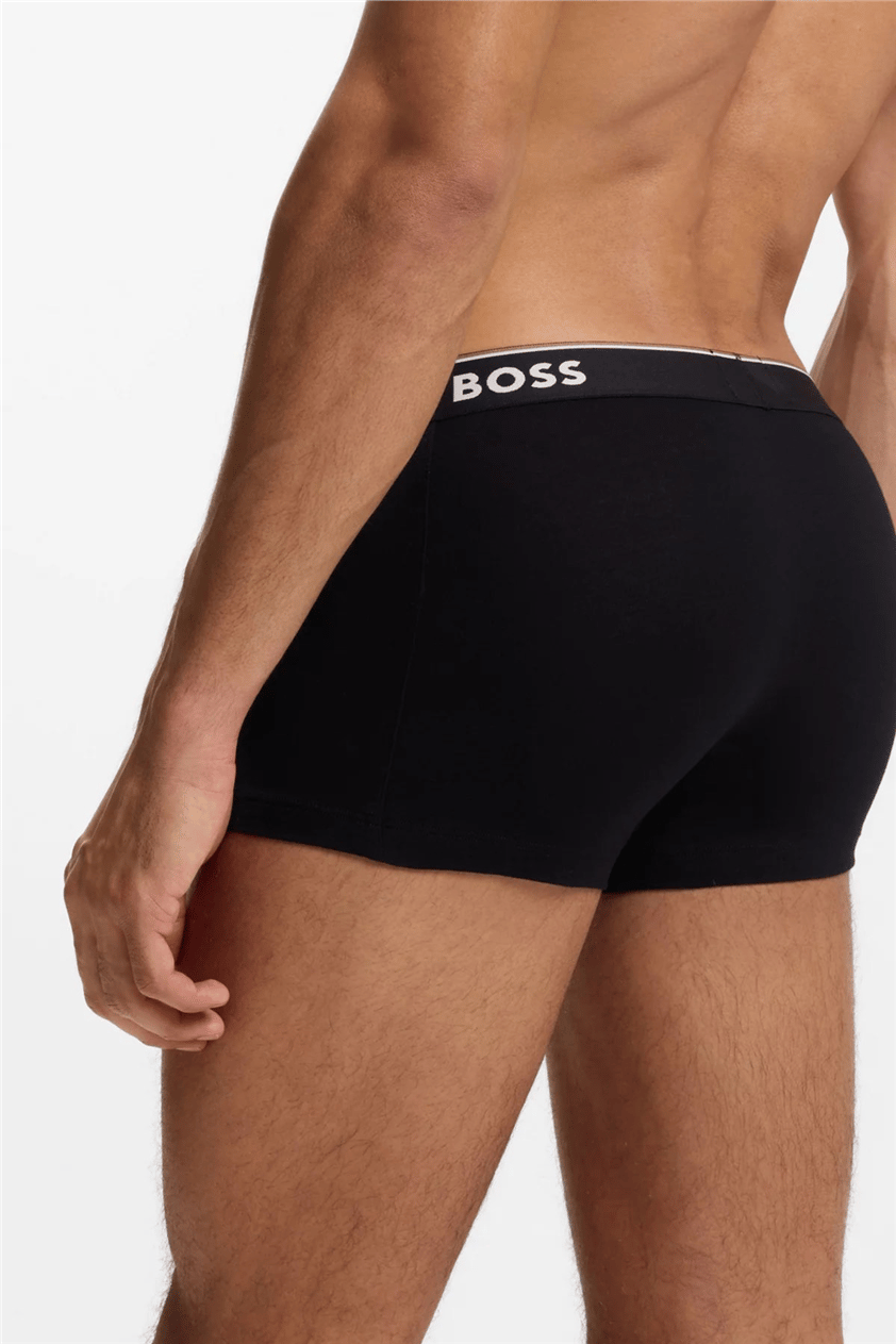 Boss Trunk 3P Power Erkek 3lü Boxer Gri