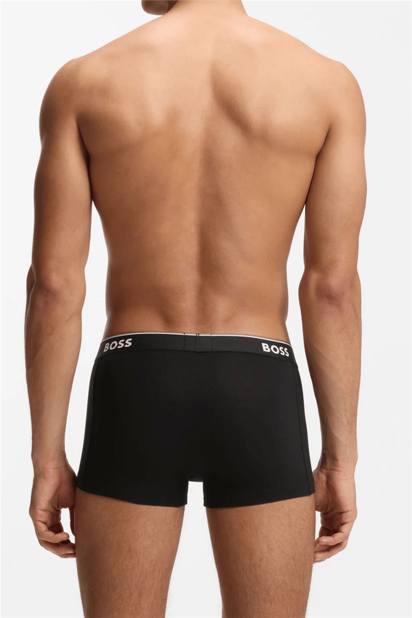 Boss Trunk 3P Power Erkek 3lü Boxer Gri