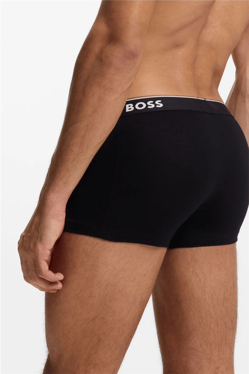 Boss Trunk 3P Power Erkek 3lü Boxer Gri