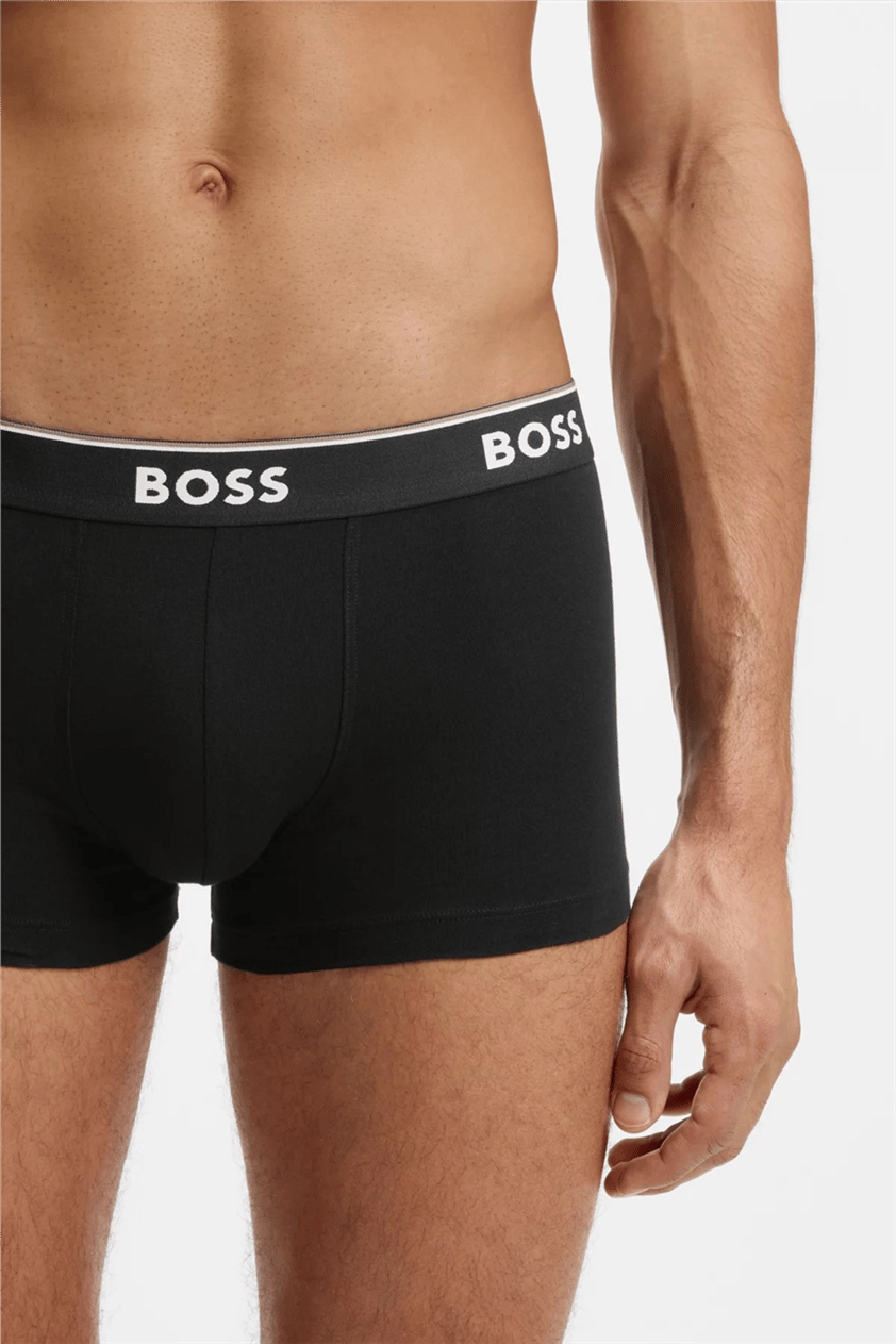 Boss Trunk 3P Power Erkek 3lü Boxer Gri