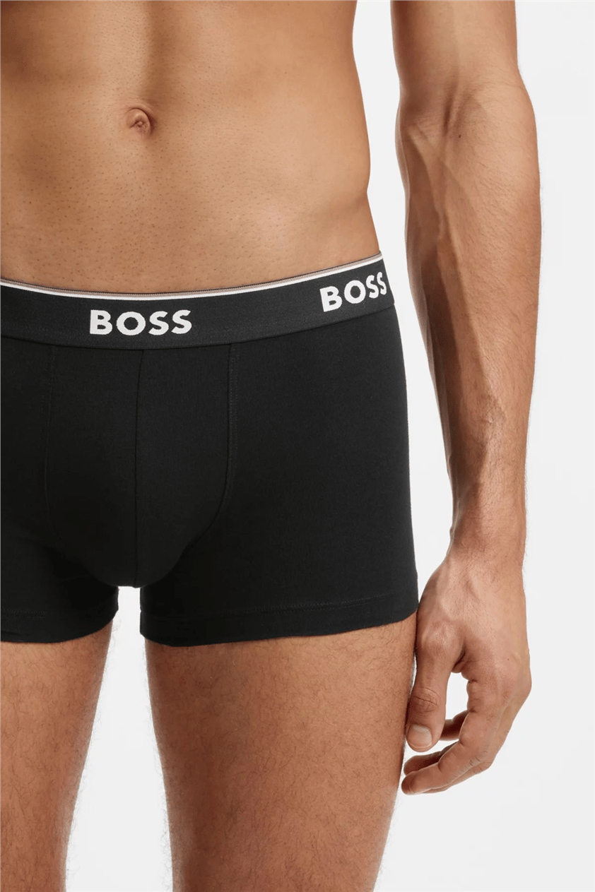 Boss Trunk 3P Power Erkek 3lü Boxer Gri
