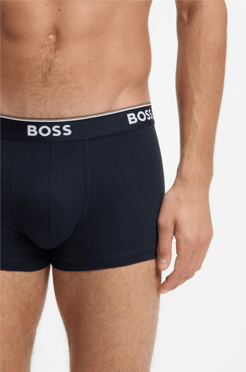 Boss Trunk 3P Power Erkek 3lü Boxer Mavi