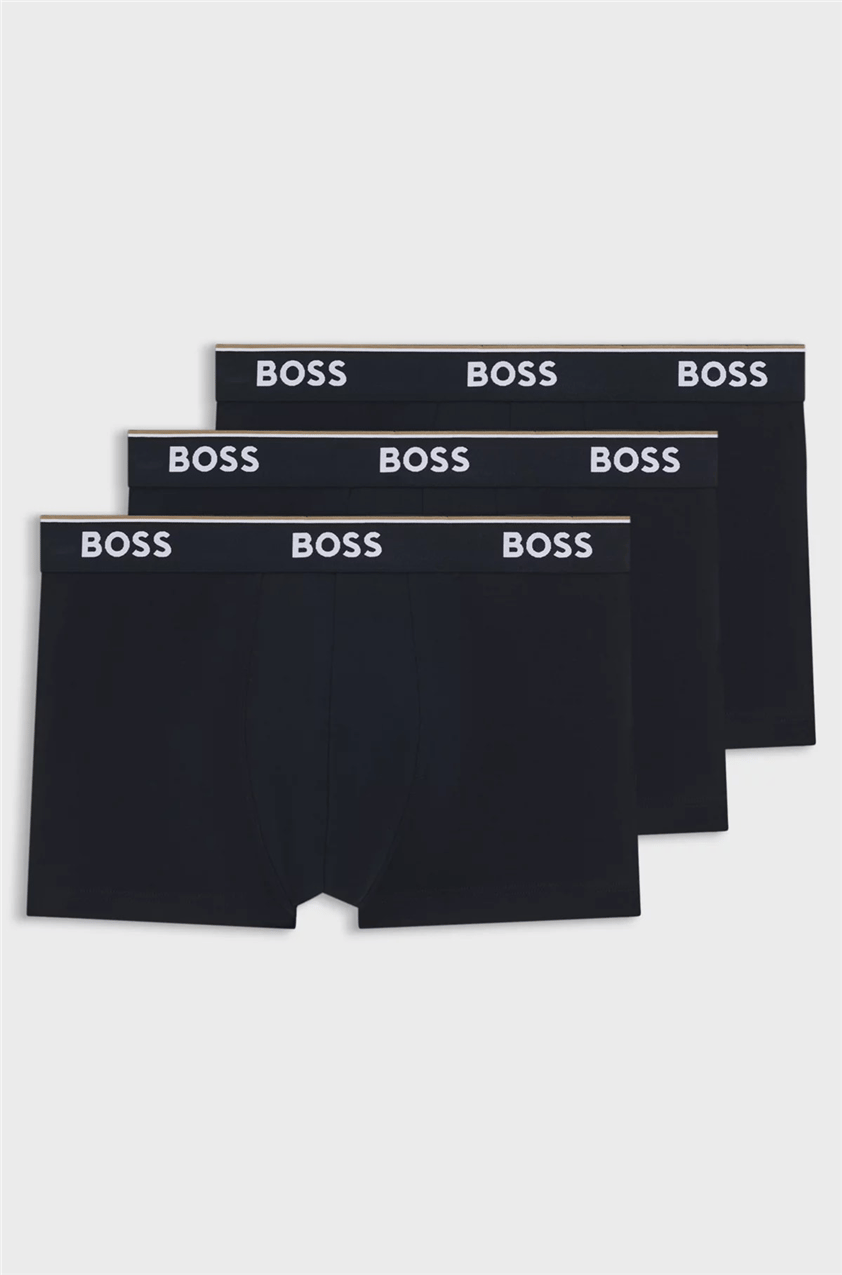 Boss Trunk 3P Power Erkek 3lü Boxer Mavi