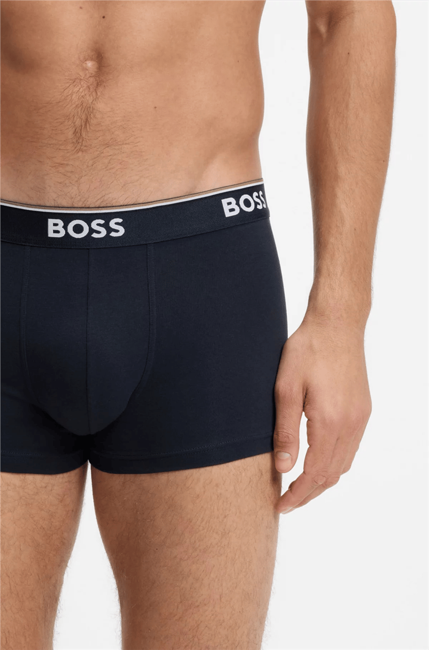 Boss Trunk 3P Power Erkek 3lü Boxer Mavi