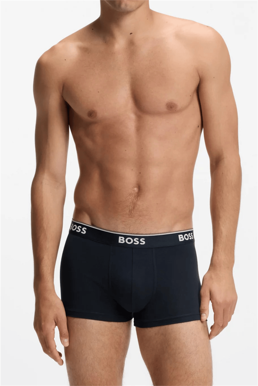 Boss Trunk 3P Power Erkek 3lü Boxer Mavi