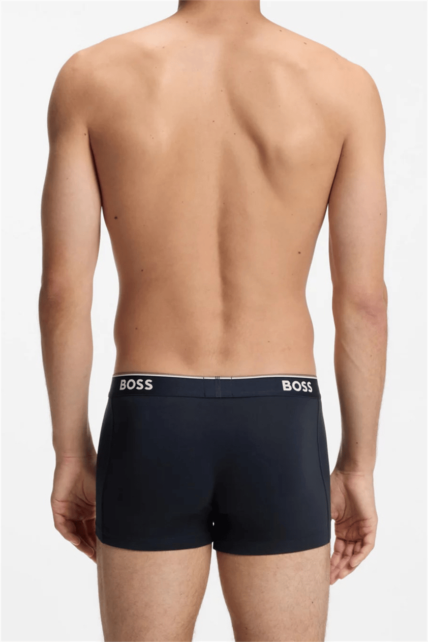 Boss Trunk 3P Power Erkek 3lü Boxer Mavi
