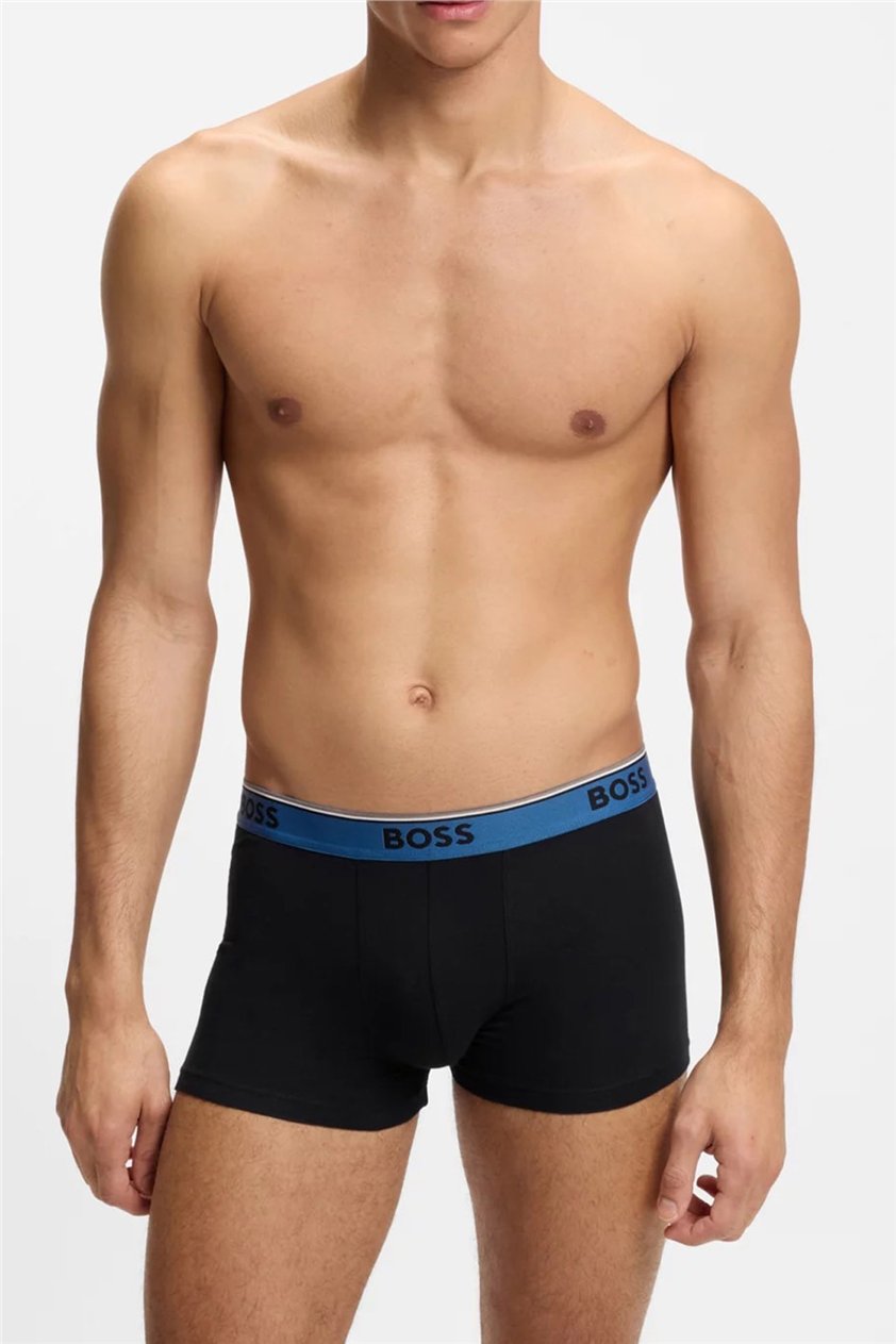 Boss Trunk 3P Power Erkek 3lü Boxer Siyah
