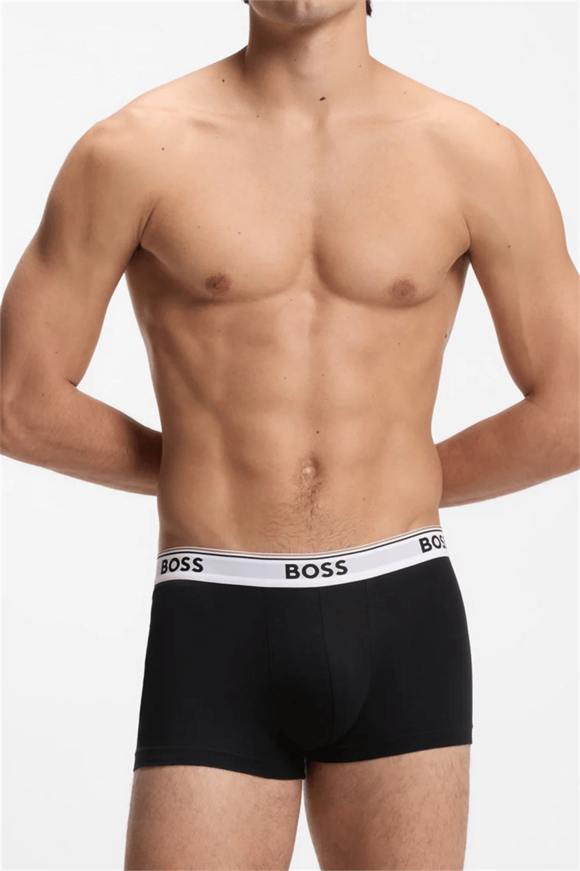 Boss Trunk 3P Power Erkek 3lü Boxer Siyah