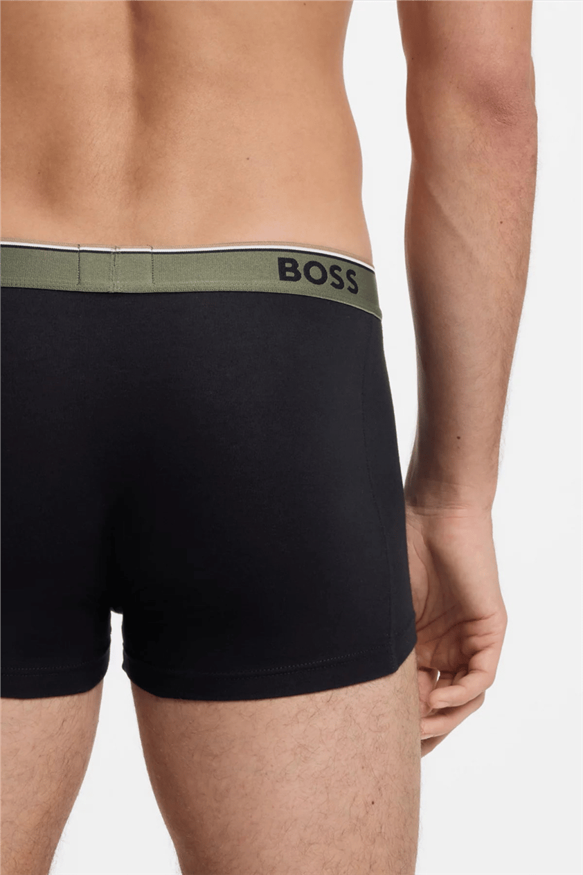 Boss Trunk 3P Power Erkek 3lü Boxer Siyah