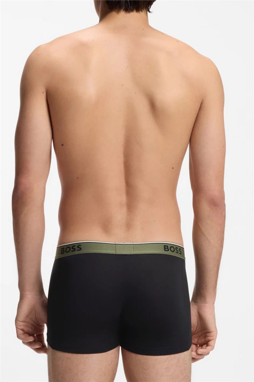 Boss Trunk 3P Power Erkek 3lü Boxer Siyah