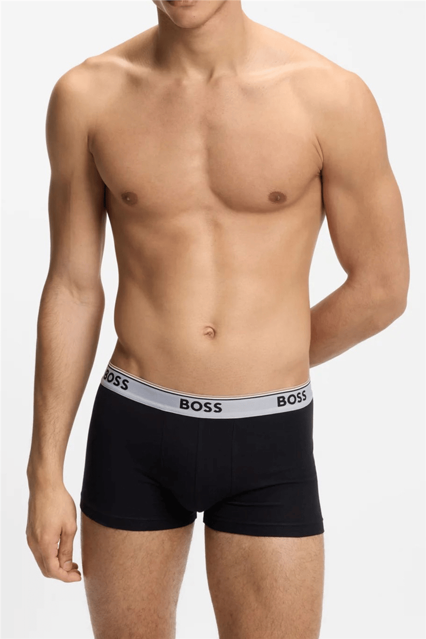 Boss Trunk 3P Power Erkek 3lü Boxer Siyah