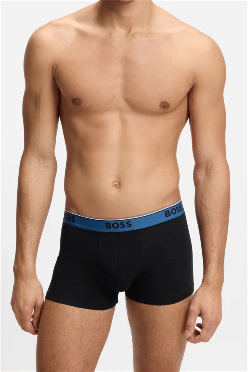 Boss Trunk 3P Power Erkek 3lü Boxer Siyah