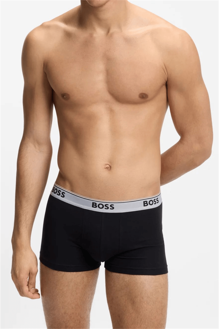 Boss Trunk 3P Power Erkek 3lü Boxer Siyah