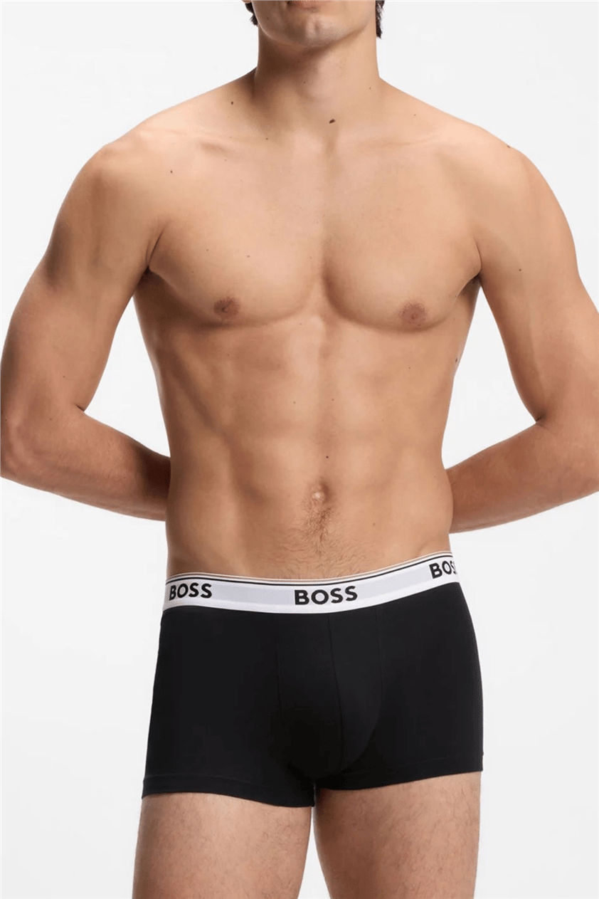 Boss Trunk 3P Power Erkek 3lü Boxer Siyah