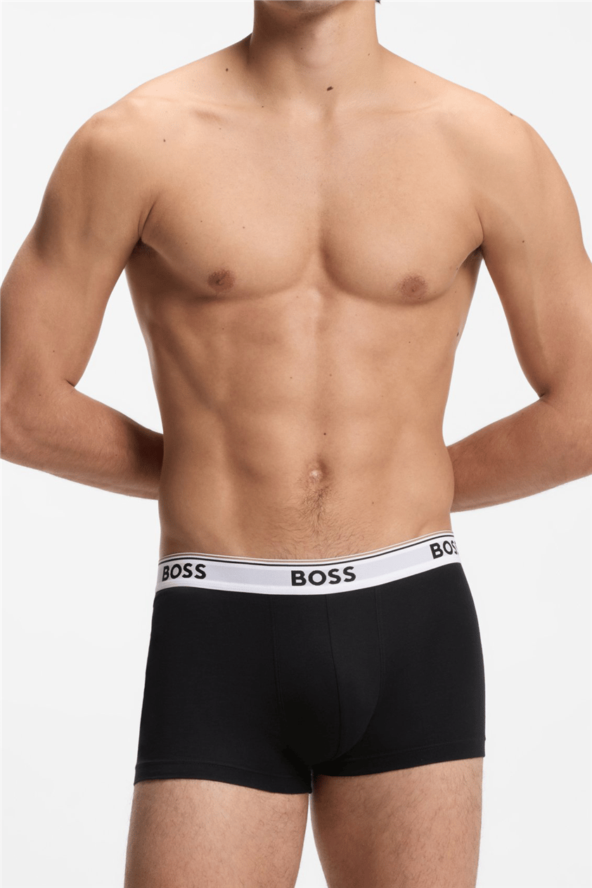 Boss Trunk 3P Power Erkek 3lü Boxer Siyah
