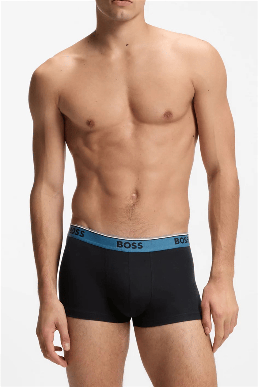 Boss Trunk 3P Power Erkek 3lü Boxer Siyah