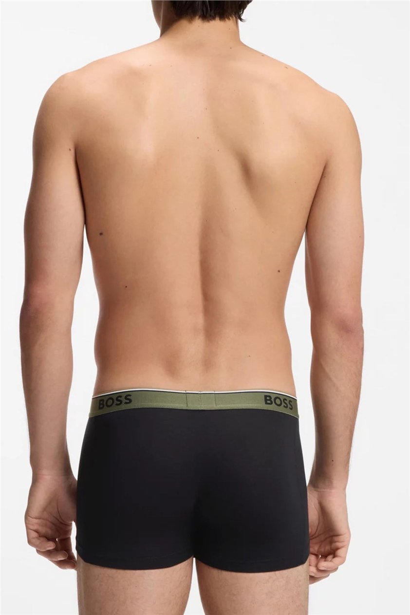 Boss Trunk 3P Power Erkek 3lü Boxer Siyah