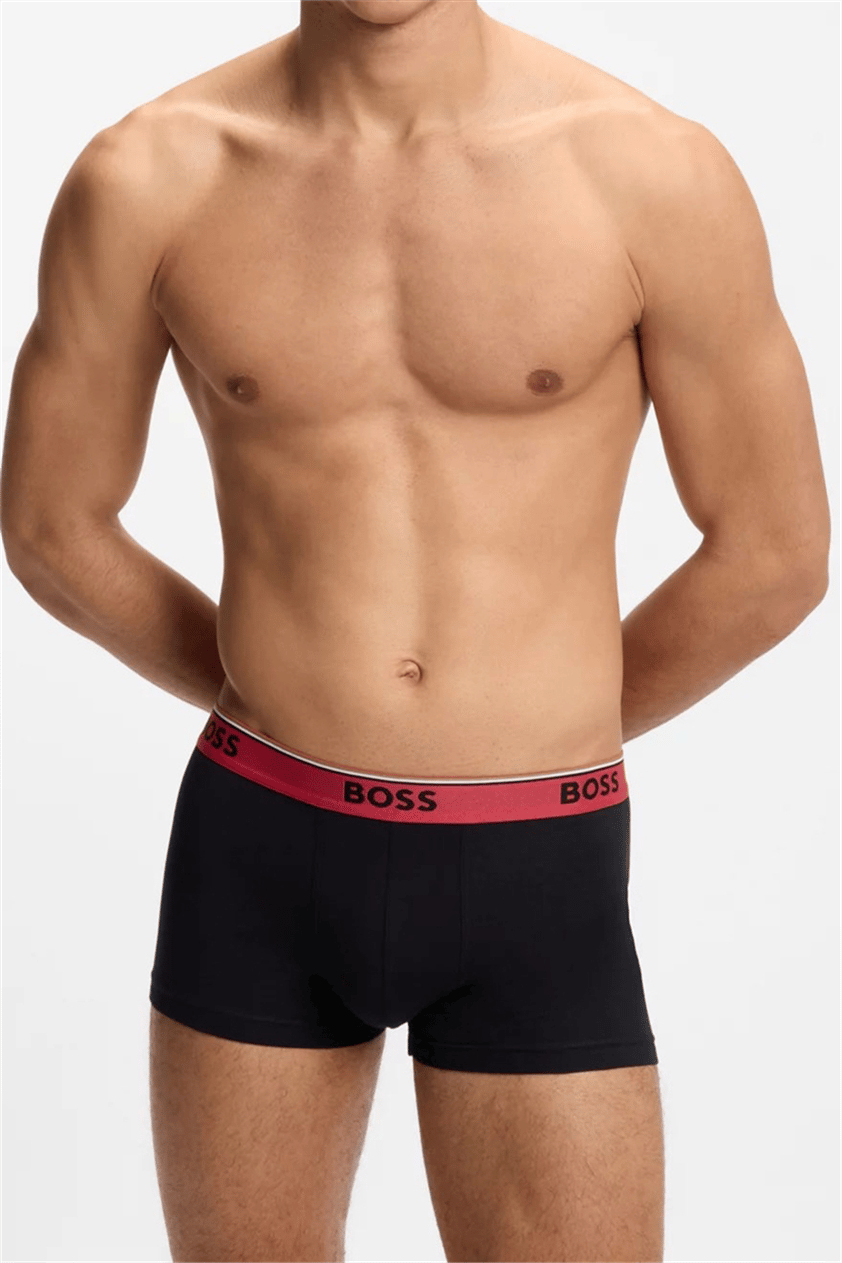 Boss Trunk 3P Power Erkek 3lü Boxer Siyah