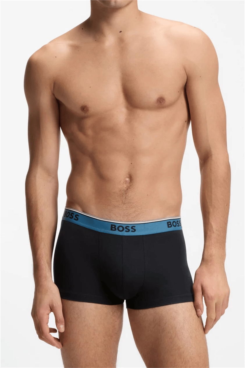 Boss Trunk 3P Power Erkek 3lü Boxer Siyah