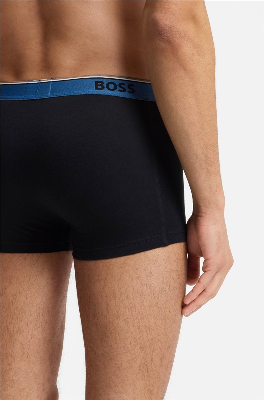 Boss Trunk 3P Power Erkek 3lü Boxer Siyah