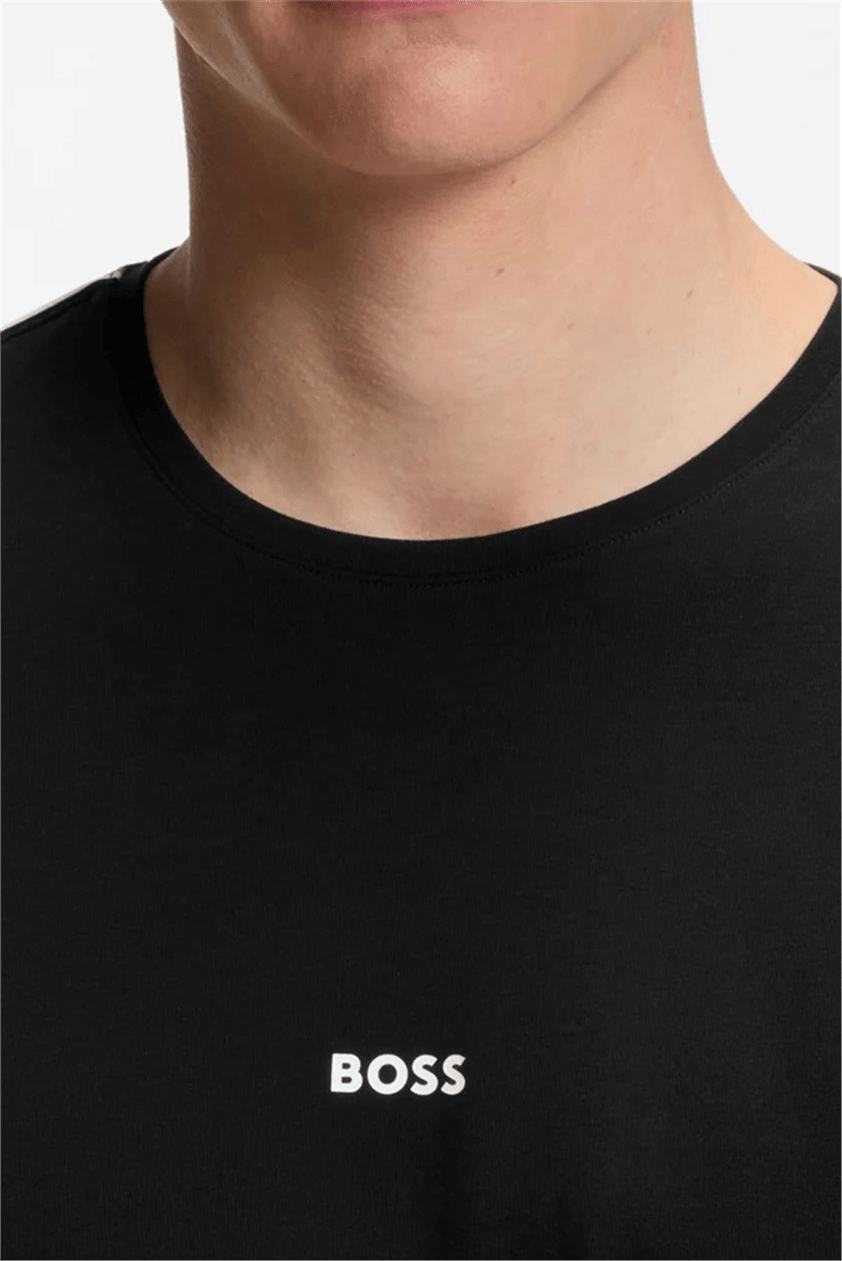 Boss Unique T-Shirtt Erkek Pijama Üstü Siyah