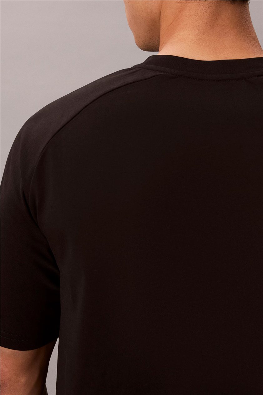Calvin Klein Active Top Erkek Bisiklet Yaka T-Shirt Siyah