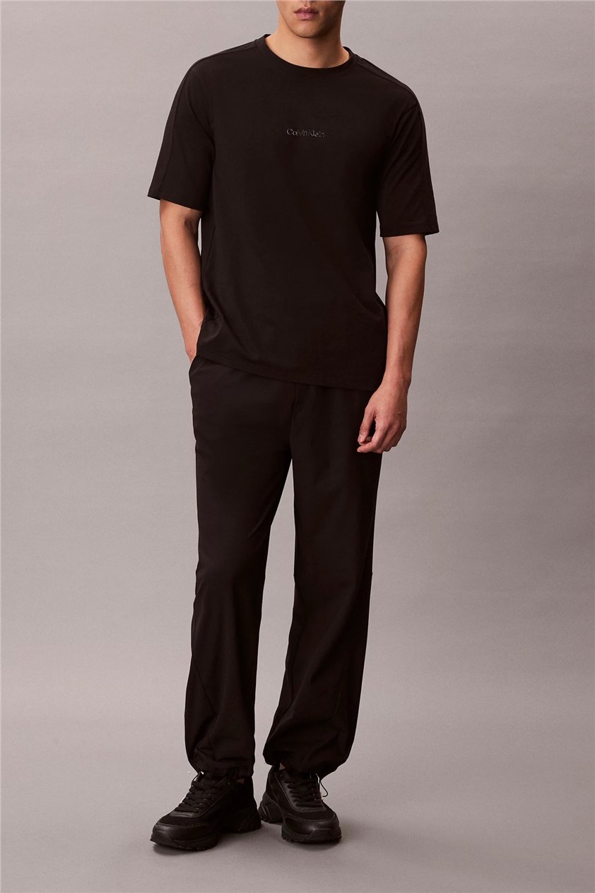 Calvin Klein Active Top Erkek Bisiklet Yaka T-Shirt Siyah