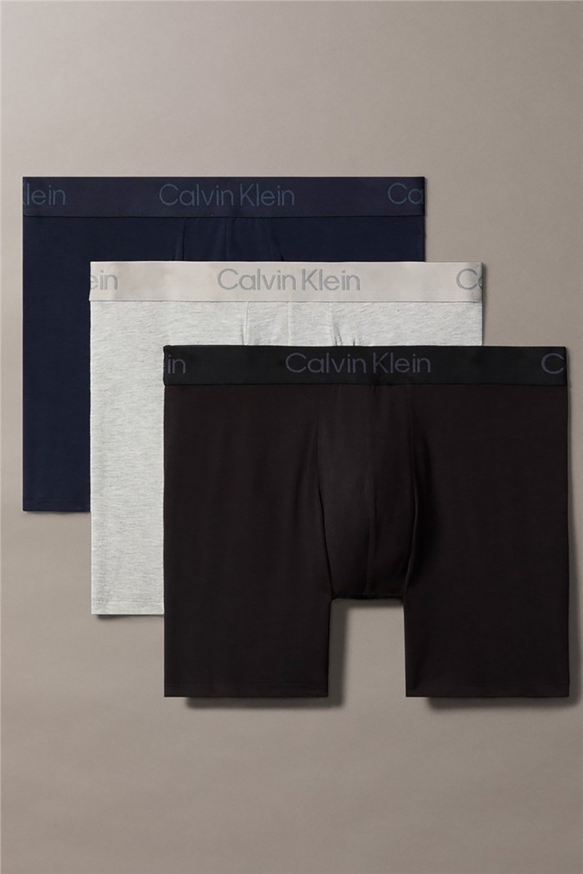 Calvin Klein Boxer Brief 3Pk Erkek 3lü Boxer Mavi