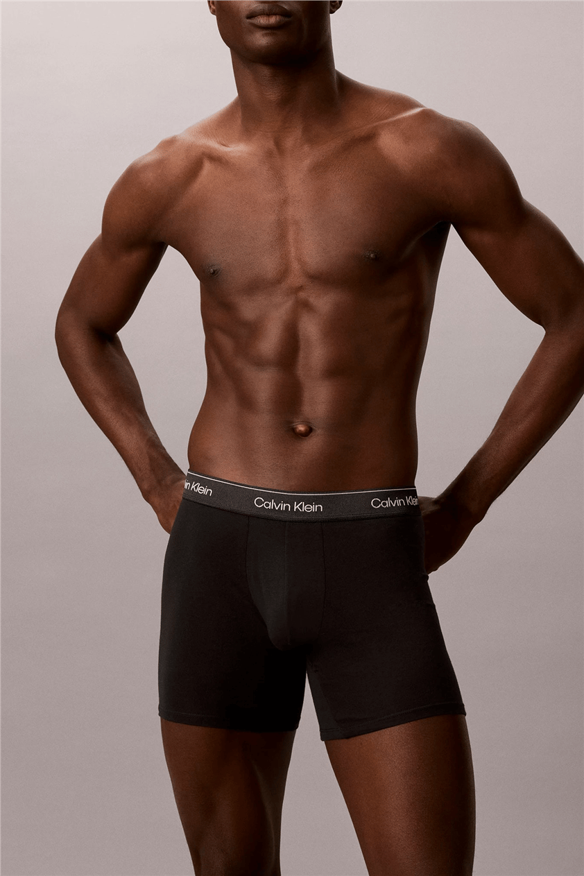 Calvin Klein Boxer Brief 3Pk Erkek 3lü Boxer Siyah