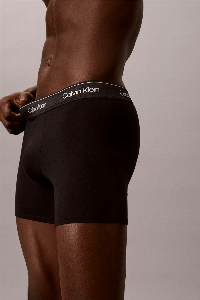 Calvin Klein Boxer Brief 3Pk Erkek 3lü Boxer Siyah