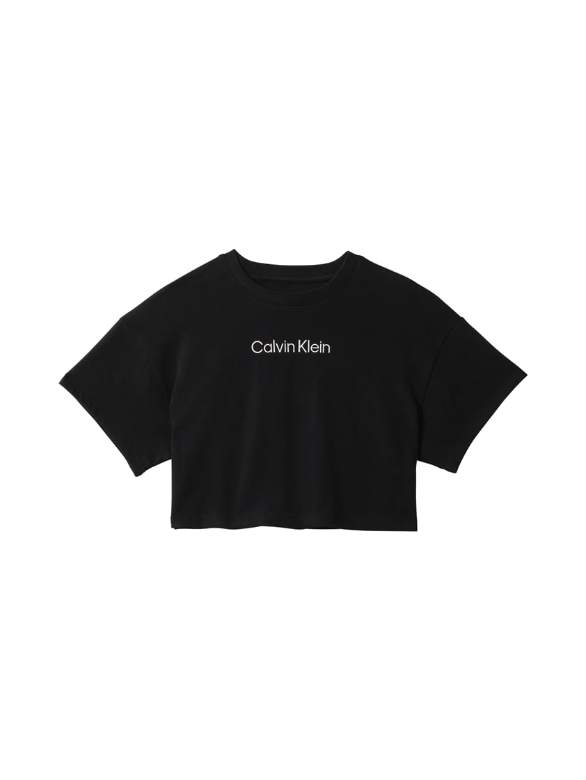Calvin Klein Cropped Tee Kadın Crop T-Shirt Siyah